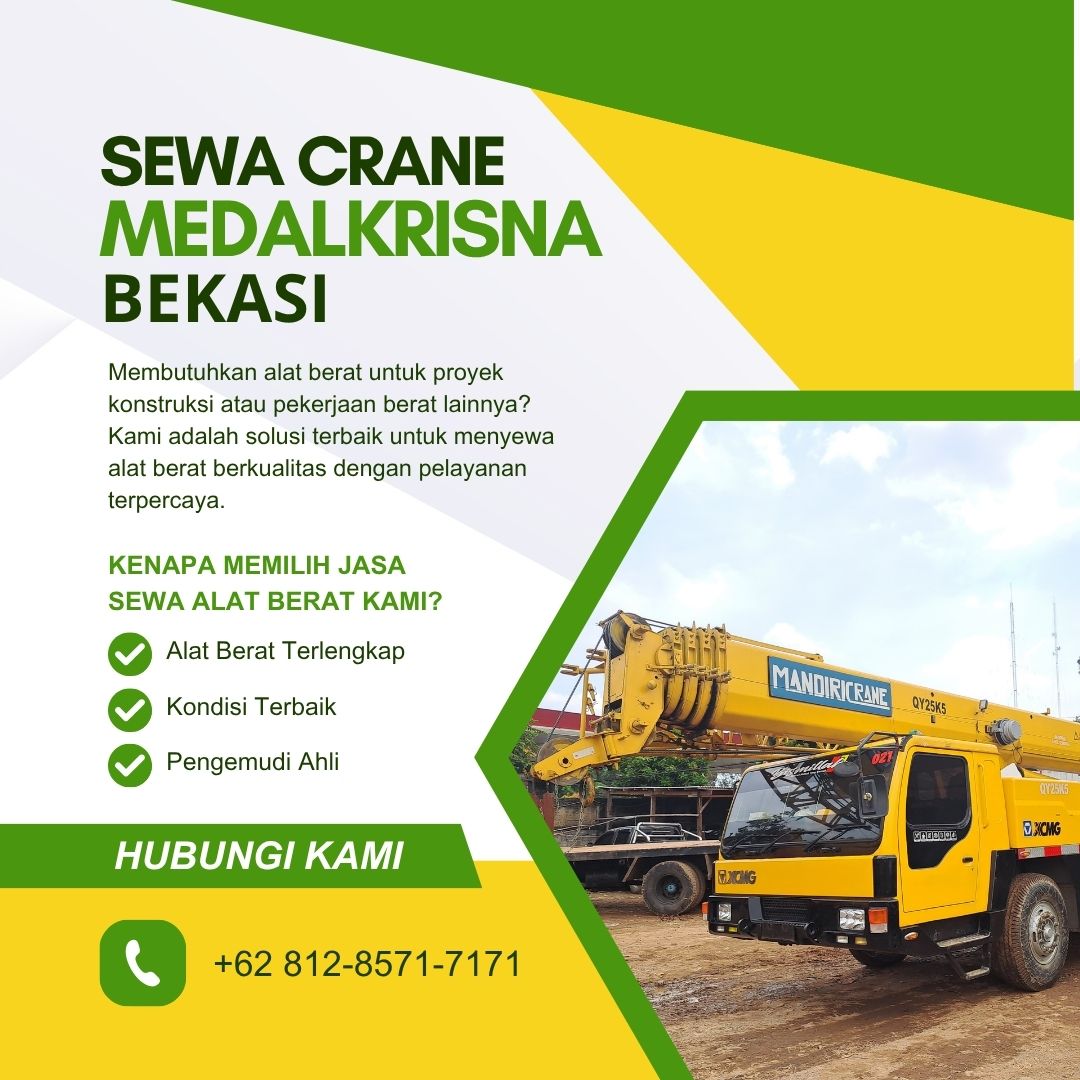 Sewa Crane Medalkrisna Bekasi